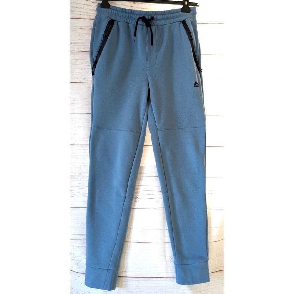 RBX Men's Fleece Jogger Pants Teal Bonded Pockets Drawstrings 30" Inseam Size M